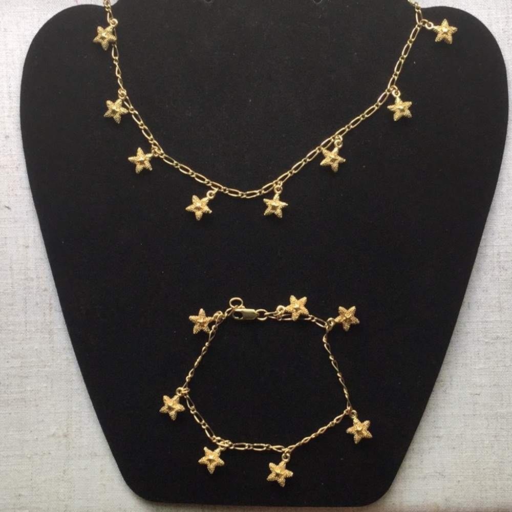 Gold Starfish set